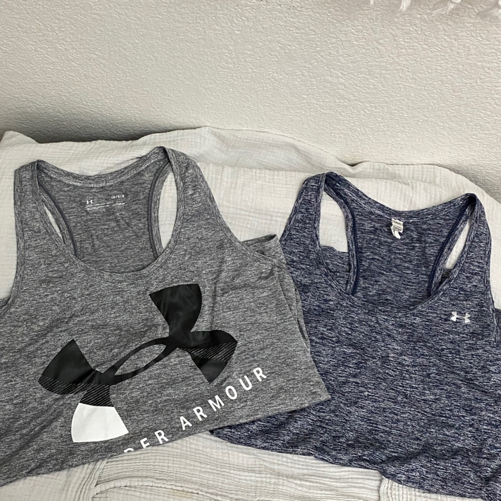 Under Armour HeatGear Tank Tops Bundle – Women’s Large (2-Pack)